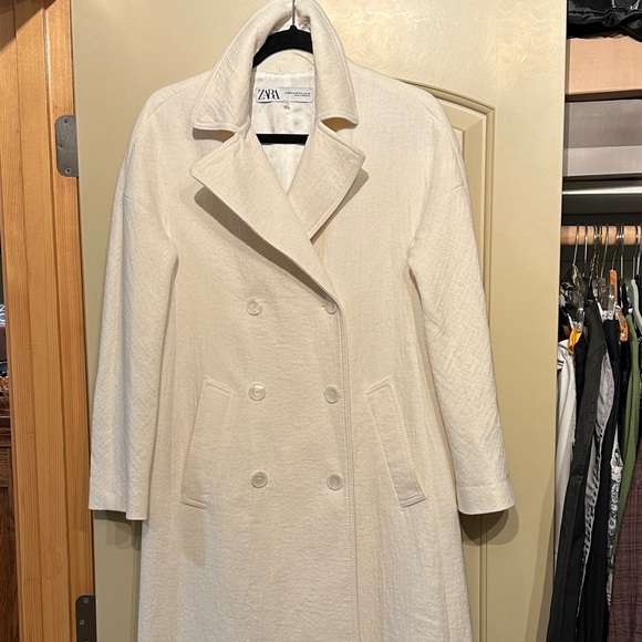 Zara S to M Trench Coat blazer - Picture 2 of 10